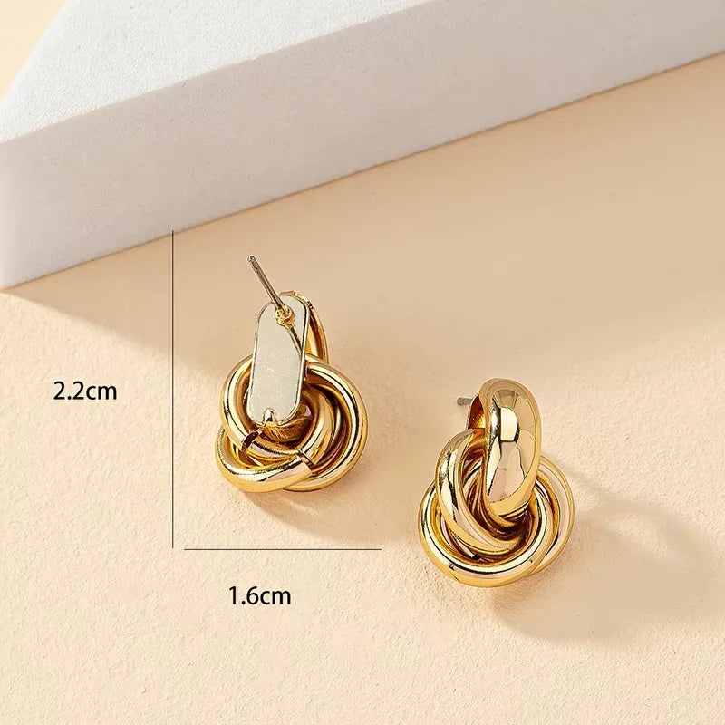 Soft Glow Knot Studs