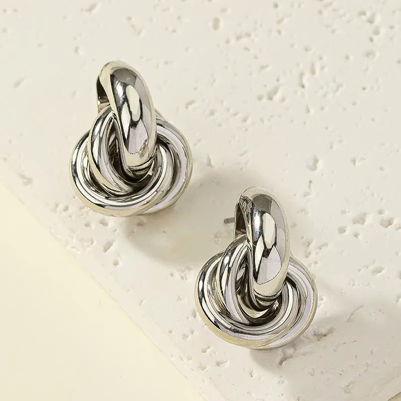 Soft Glow Knot Studs
